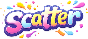 scatter সাইটের গোলাপি নীল লোগো
